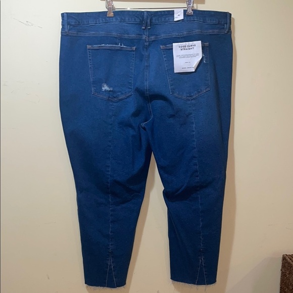 Women's New Good American Good Curve Straight Jeans Plus Size - Picture 5 of 7